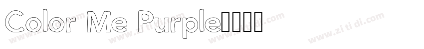 Color Me Purple字体转换